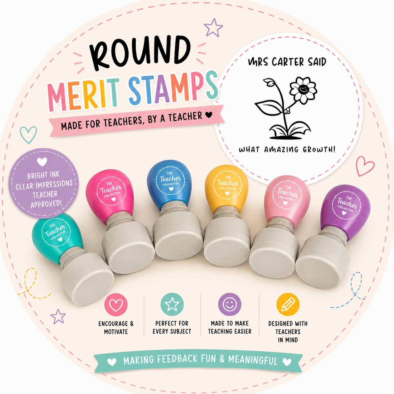 Amazing growth stamp