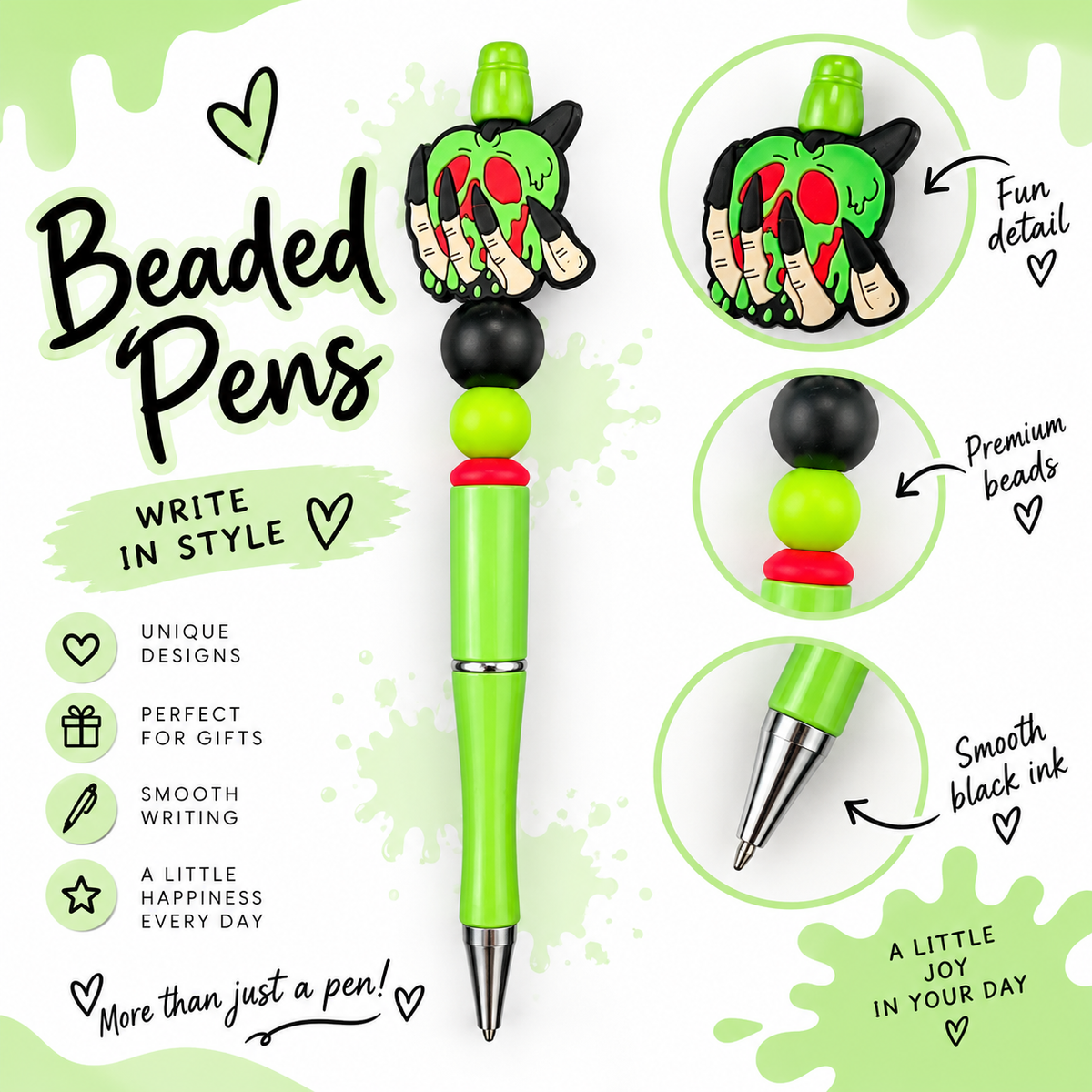 Beaded pen