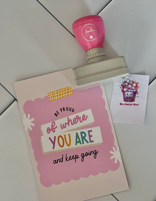 Be a bucket filler stamp
