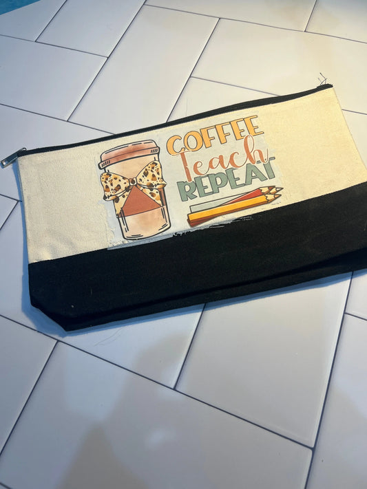 Extra large canvas case with zipper The Teacher Collective