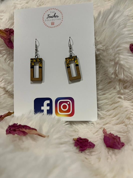 Wooden / Acrylic Earrings The Teacher Collective