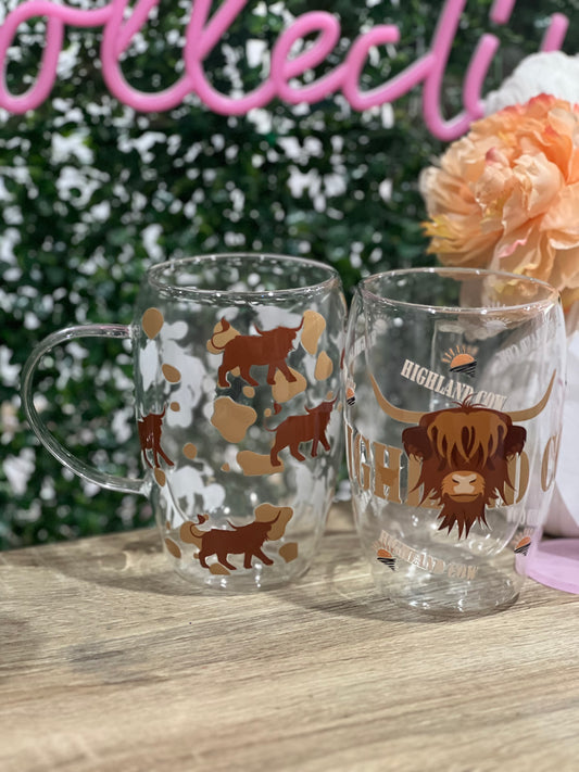 Double wall coffee mug set