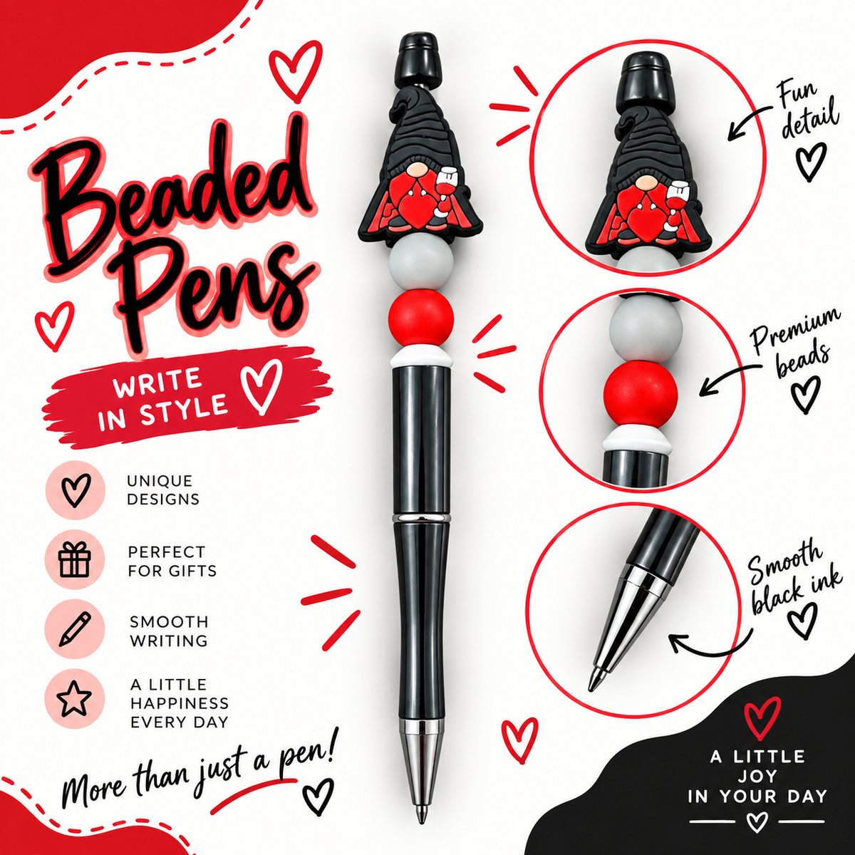 Beaded pen