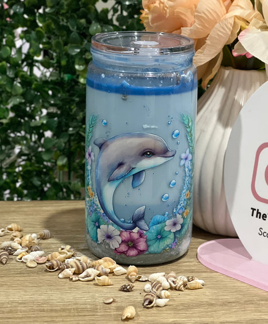Seaside tumbler - dolphin