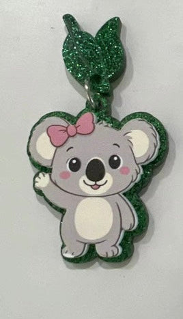Bush Buddies Kora Koala Acrylic Teacher Earrings / Handmade in Australia