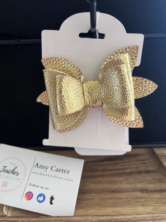 Faux hair bow