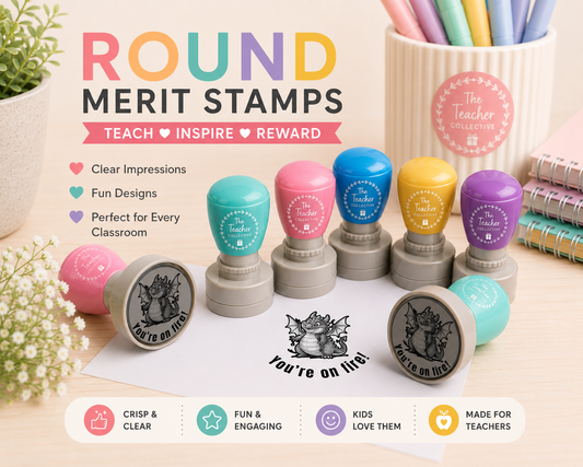 Custom teacher stamp - You’re on fire stamp