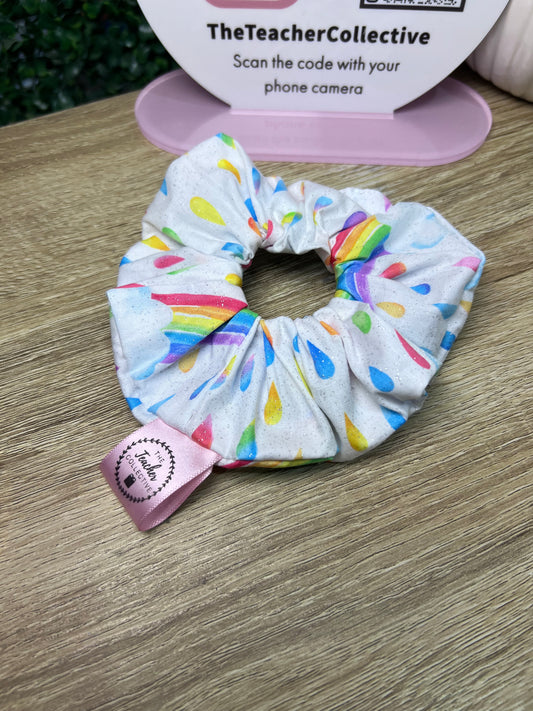 Scrunchie - rain drops