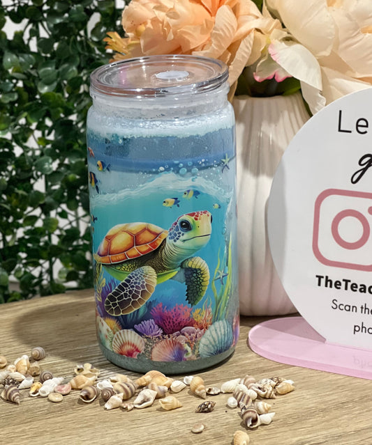 Seaside tumbler - Turtle 2