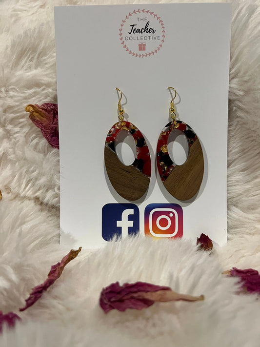 Wooden / Acrylic Earrings The Teacher Collective
