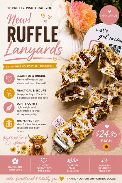 Ruffle lanyard