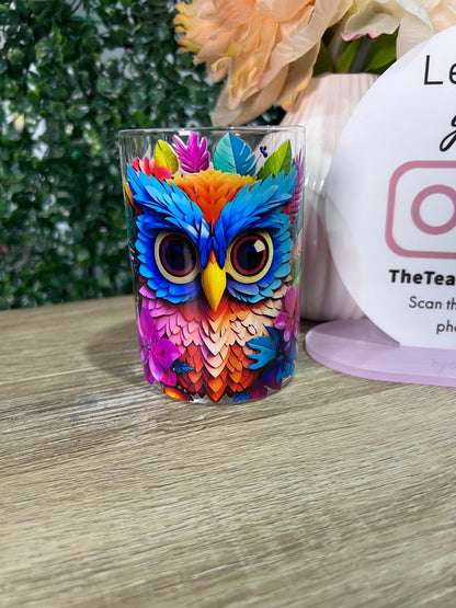 6 piece Animalia glass mug set