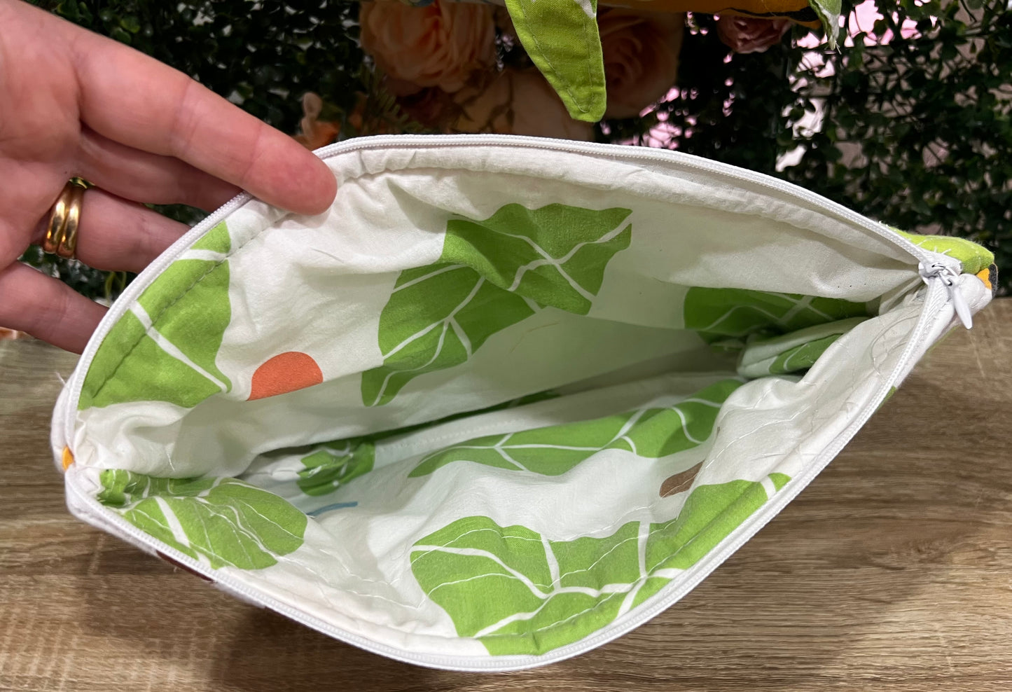 Vintage padded, lined tote bag set