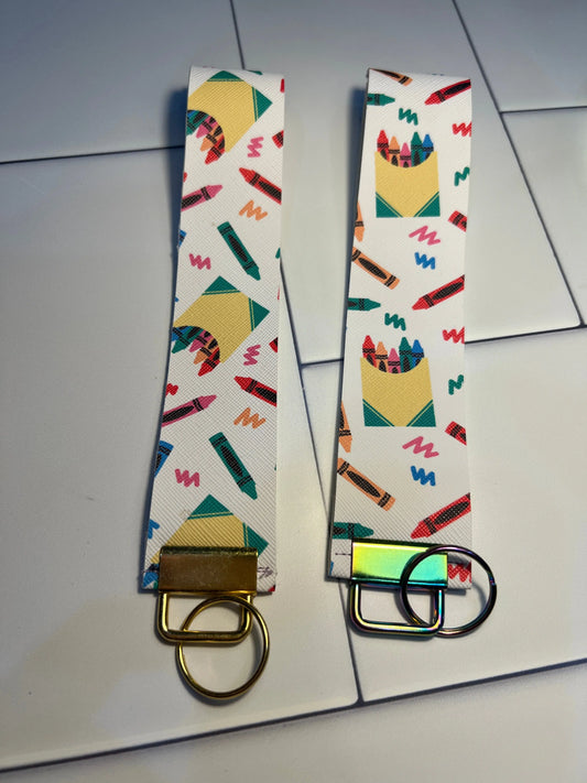 Flaux leather wristlet The Teacher Collective