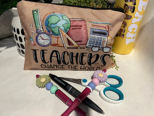 Imitation hemp pencil case The Teacher Collective
