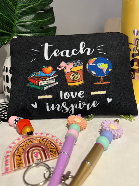 Black teacher pencil case The Teacher Collective